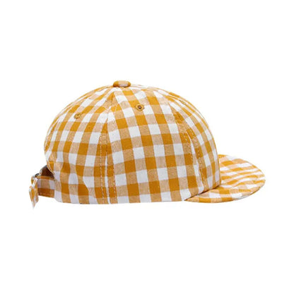 Gorra Maritza Niñas 2-5 Años (52cm) | Cuadros Amarillo