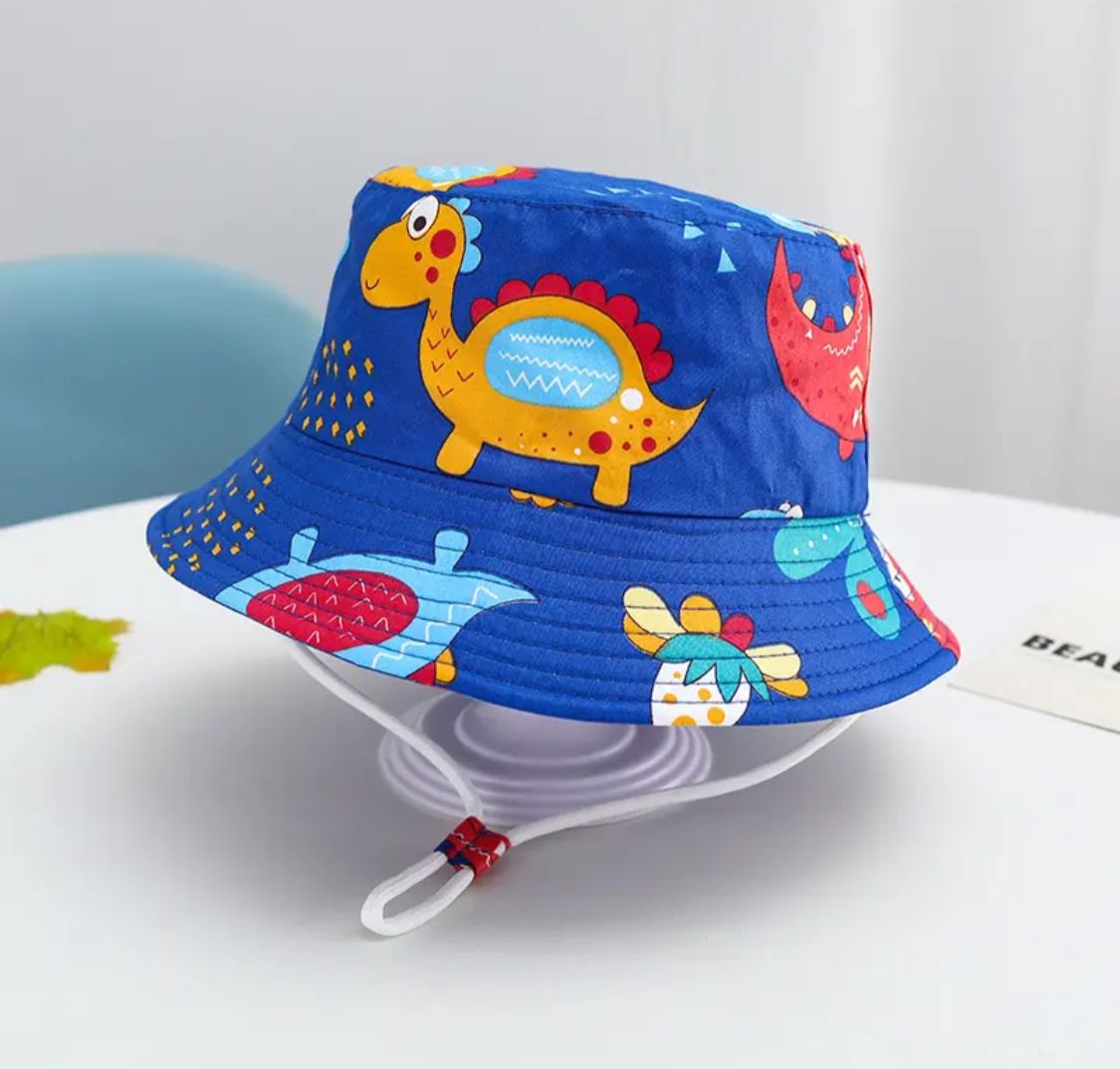 Sombrero Bucket hat Dino 52cm: Gorro para niños de 2 a 5 años