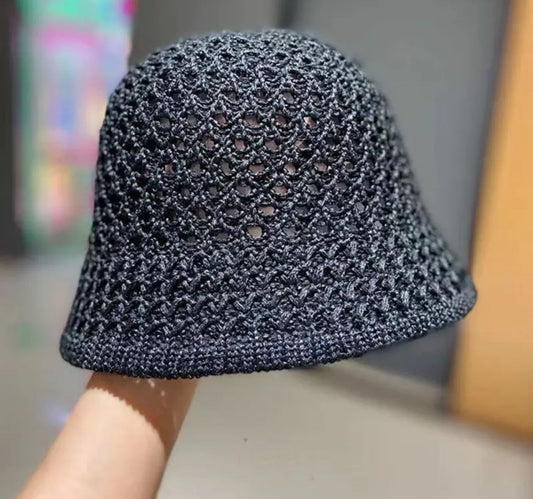 Sombrero Bucket de Playa Tejido para Mujer Monroe