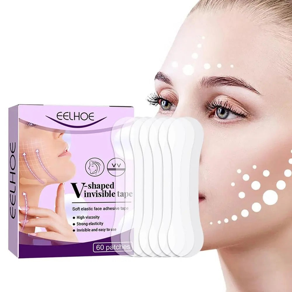 FaceLift® Pegatina Facial para Estiramiento de Rostro (Pack x60 und)