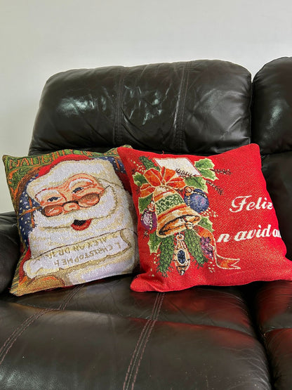 Almohada Cojin Navidad Modelo Campana Navideña 38x38