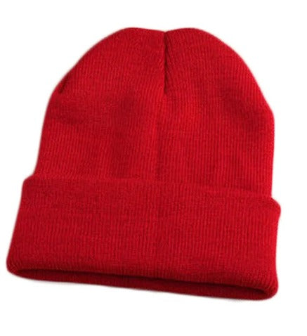 Beanie Ceñido Gorro Unisex - Rojo