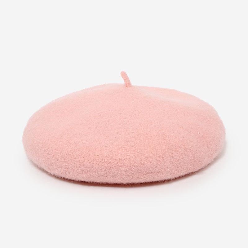 Boina Francesa de Lana para Mujer | Rosa Bebé