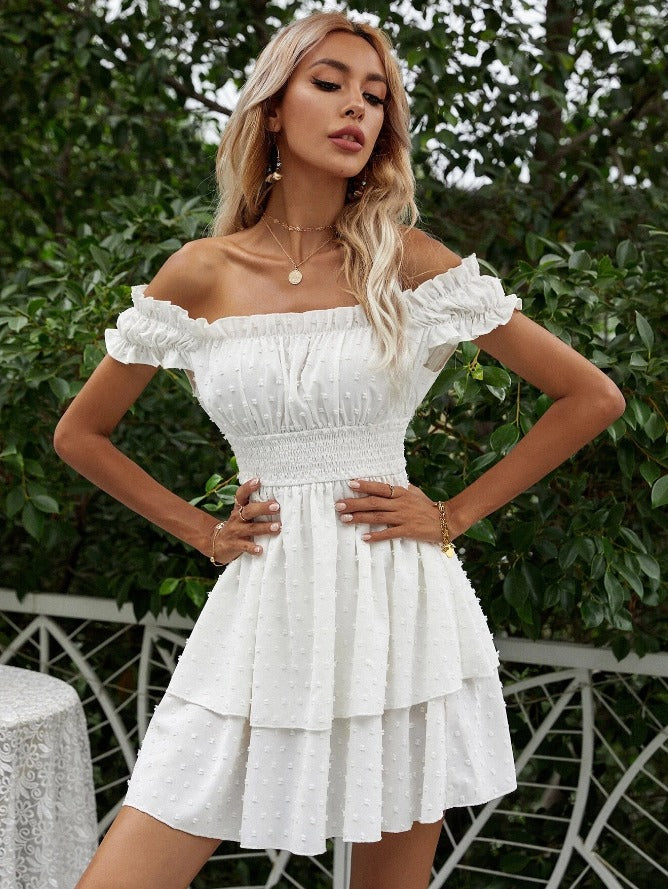Vestido de Verano Blanco Modelo Ariel - Talla M
