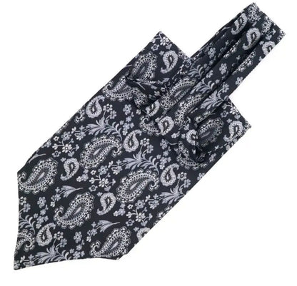 Bufanda Corbata Luis de seda para hombre - Negro