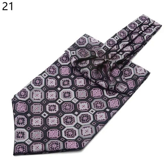 Bufanda Corbata Mason de seda para hombre - Lila