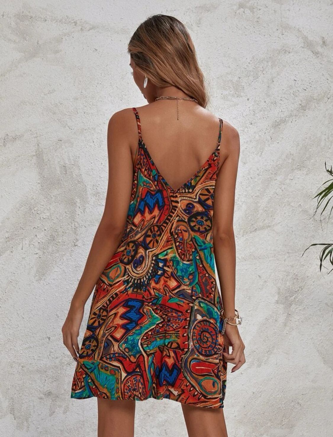 Vestido de verano Saula - Vestido corto con diseño exclusivos  - Talla M
