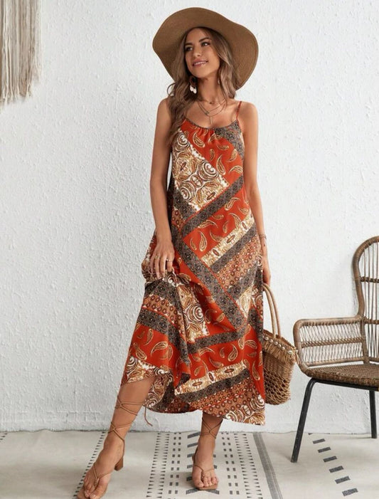 Vestido Largo de verano Palma con diseño exclusivo - Talla M/L