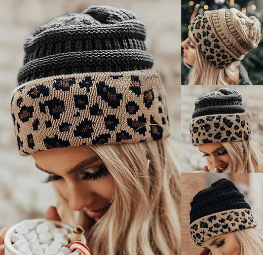 Beanie Print para Mujer | Negro