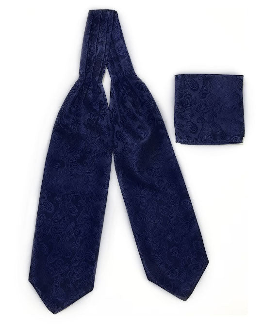 Bufanda Corbata Hombre Seda Modelo Charles - Azul Intenso