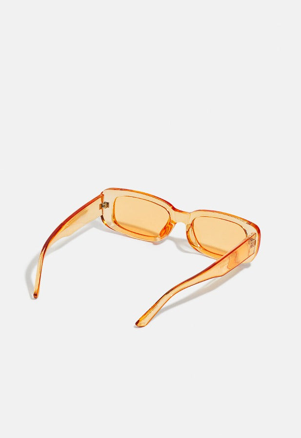 Lentes Gafas de Sol Moore Naranja Retro + Estuche