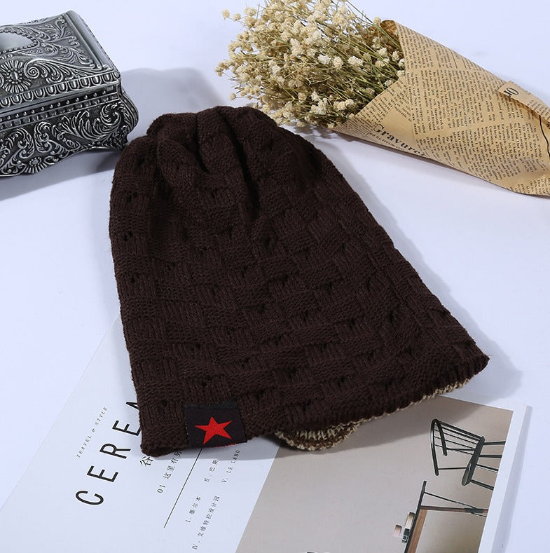 Beanie Chullo Reversible Doble Cara - Marrón