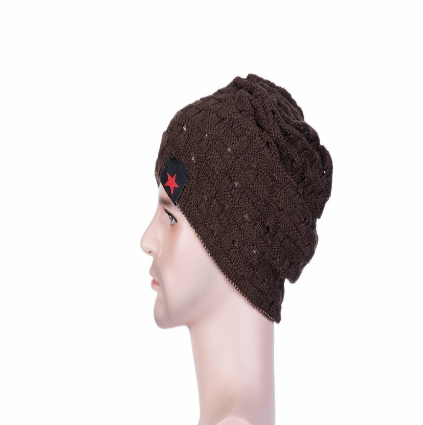 Beanie Chullo Reversible Doble Cara - Marrón