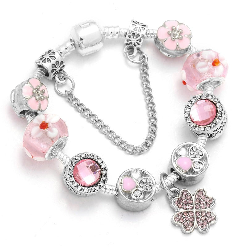 Pulsera con Charms Sentia Rosa - 19cm