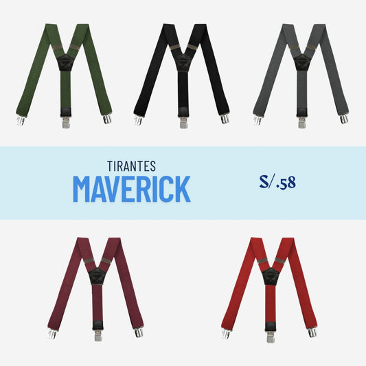 Tirantes Ajustables Elásticos Maverick 4 cm
