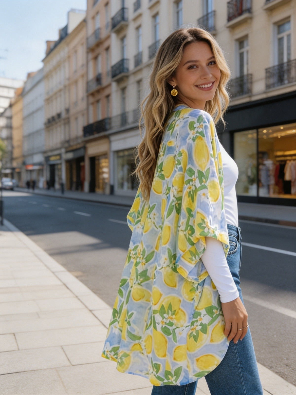 Kimono Cardigan Zitrone - Talla XL