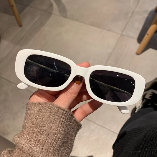Gafas Lentes de Sol Vintage Maryorie Blanco + Estuche