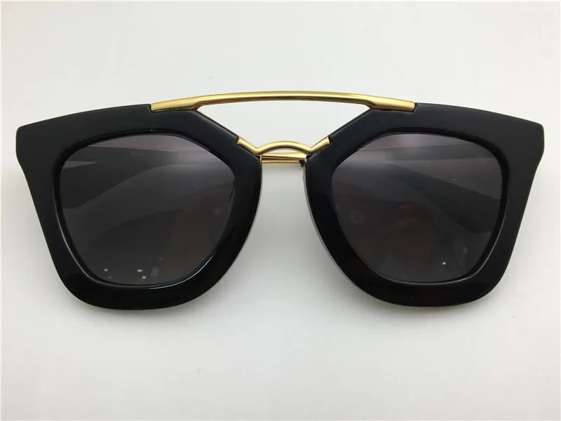 Lentes Gafas de Sol Milrek con Estuche - Negro y dorado
