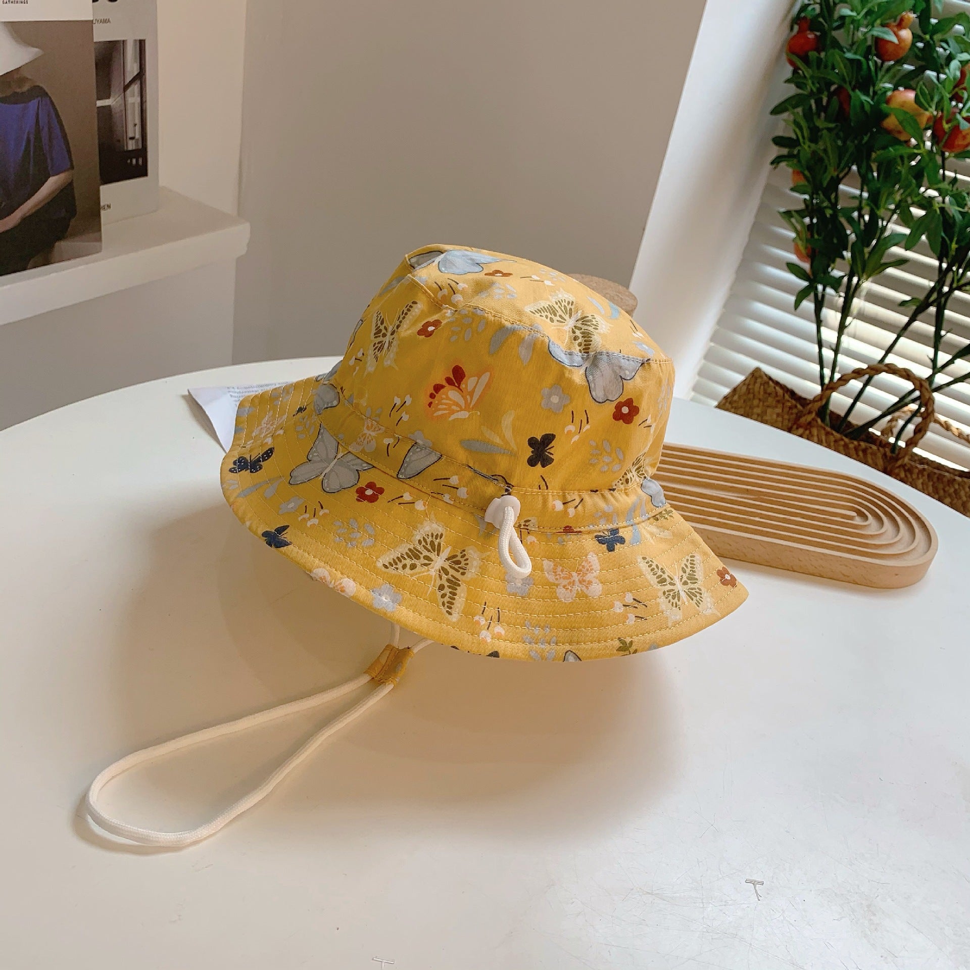Valentina - Amarillo Bebé - Bucket hat Gorro para niñas