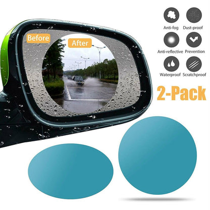 Sticker Antiempañante para Espejos Retrovisores - Pack x2 (4 unidades)