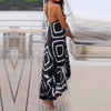 Vestido de Playa Largo Modelo Miller - Negro y Blanco - Talla S/M