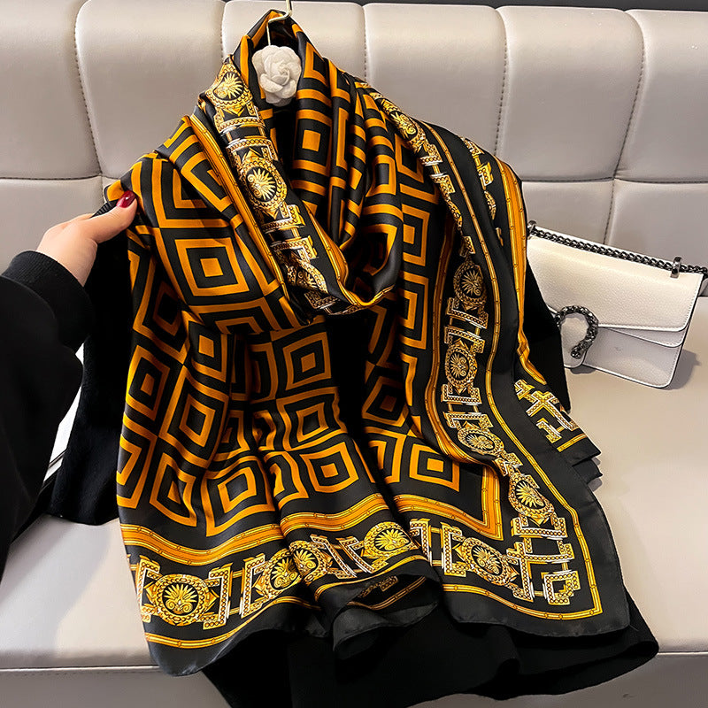 Pashmina Satinada Suprema en Seda Lujosa con Efecto Satén