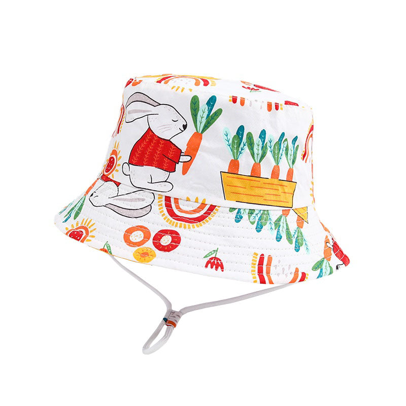 Bucket hat  BunnyCarrot Blanco - 54cm: Gorro para niños de 4 a 6 años