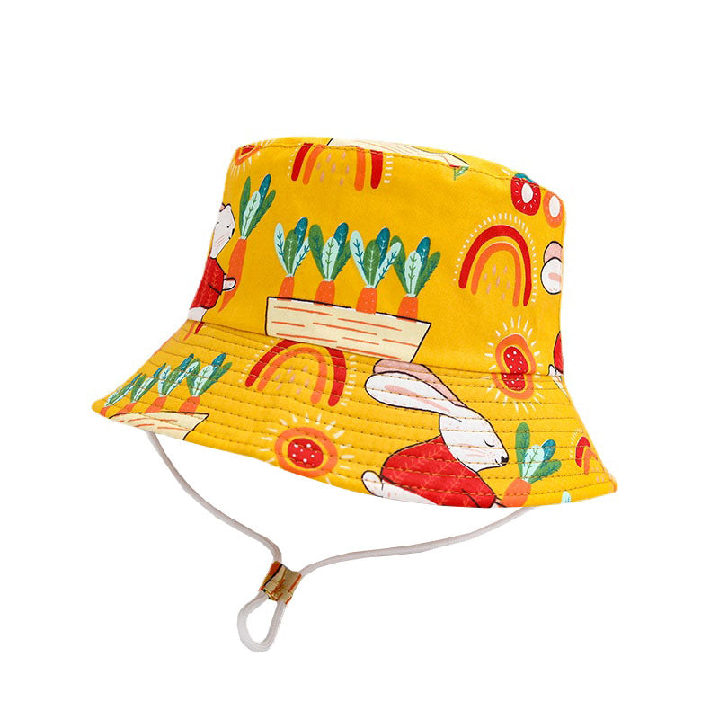 Bucket hat BunnyCarrot Amarillo/52cm: Gorro para niños de 2 a 5 años