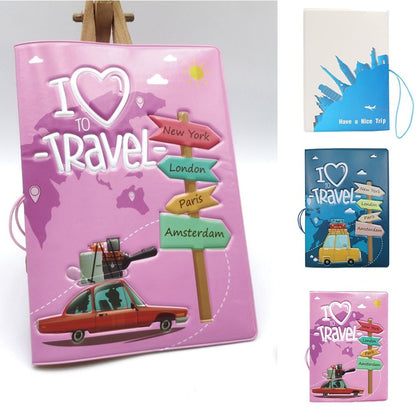 Porta Pasaporte Traveling Holder Passport - Rosa