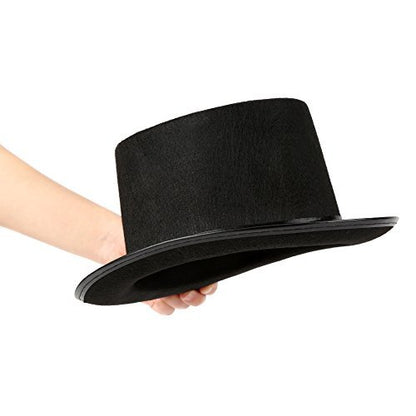 Sombrero de Copa negro de Lujo para adultos Pitt