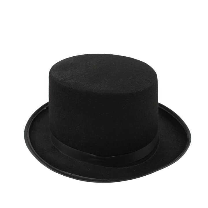 Sombrero de Copa negro de Lujo para adultos Pitt
