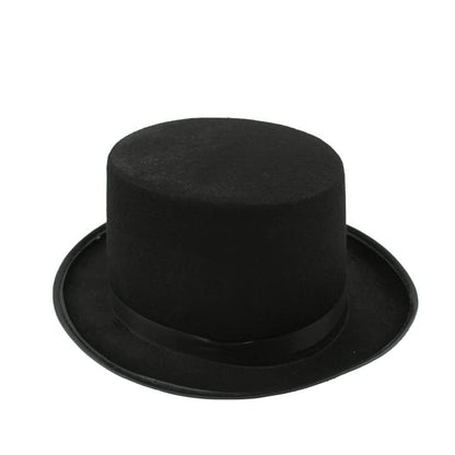 Sombrero de Copa negro de Lujo para adultos Pitt
