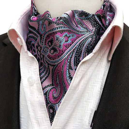 Bufanda Corbata Omar de seda para hombre - Lila