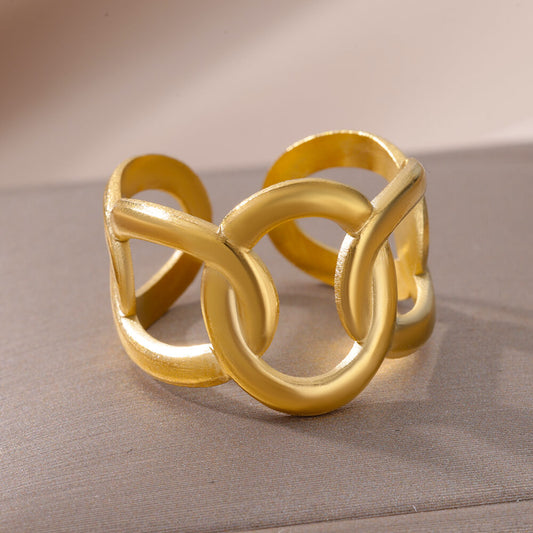 Olivia - Anillo Regulable de acero inoxidable para mujer