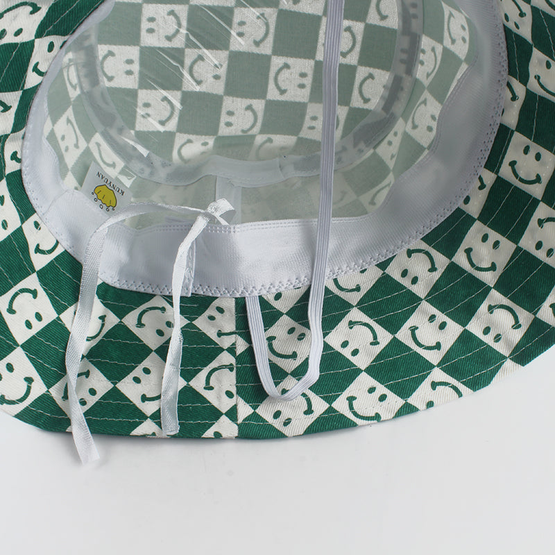 Bucket hat Gorro para niños Modelo HappyBlock - Verde -56 cm