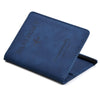 Porta Pasaporte de cuero Azul marino RFID BLOCKING - Travel Wallet
