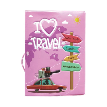 Porta Pasaporte Traveling Holder Passport - Rosa
