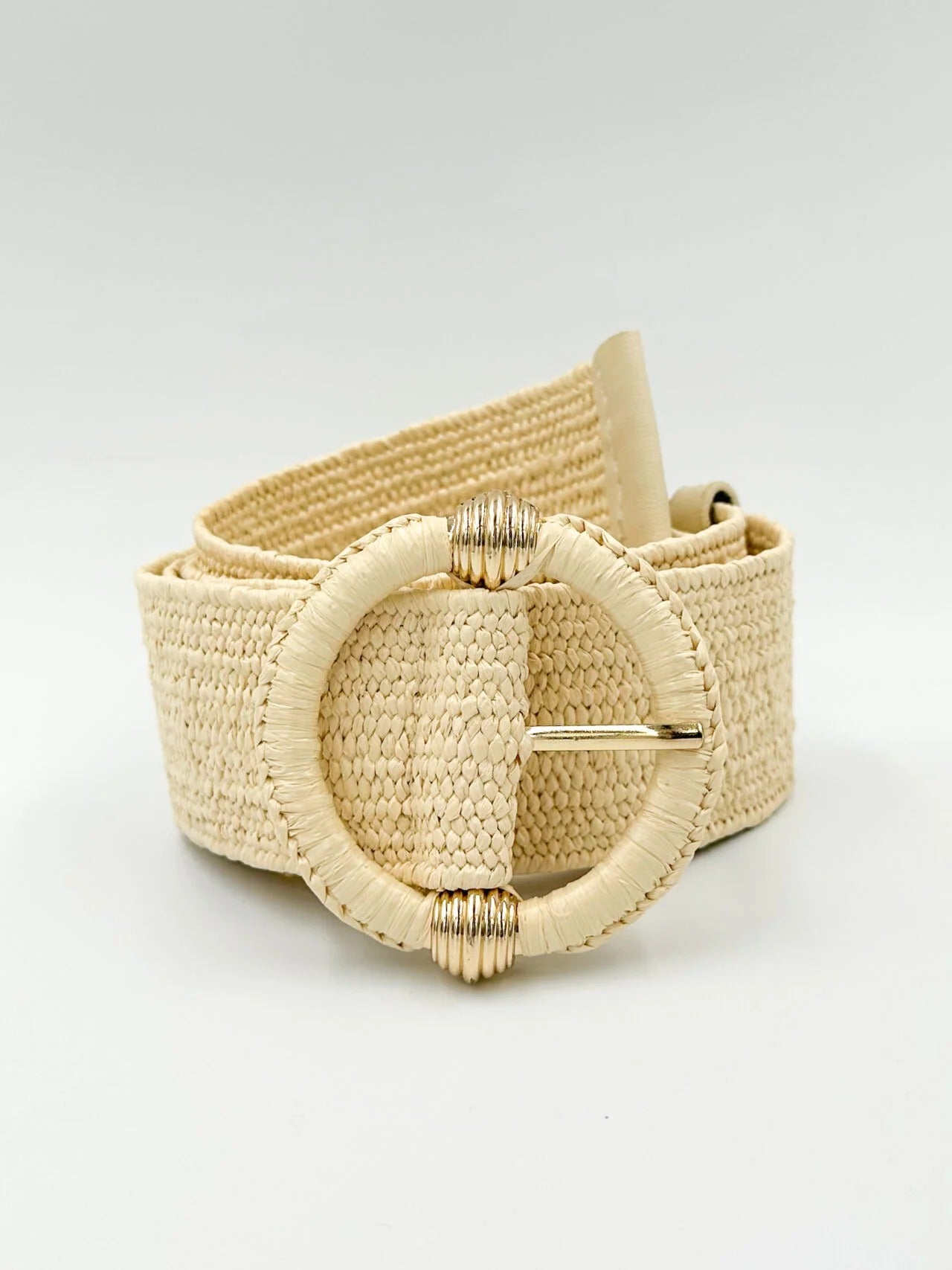 Cinturón elástico Loreta de paja para verano