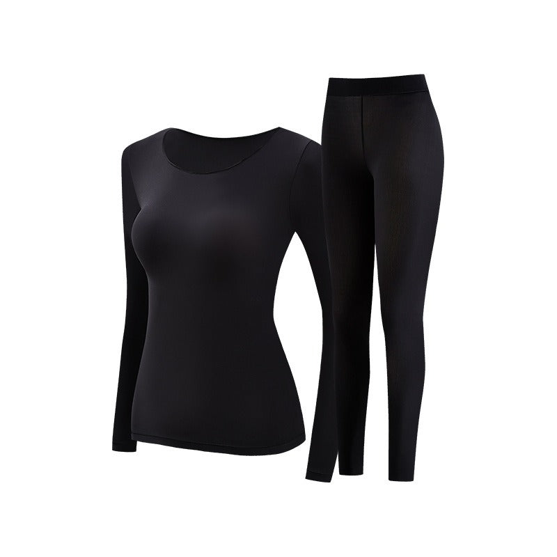 Conjunto Térmico de Mujer color negro | Capa interior ligera para invierno
