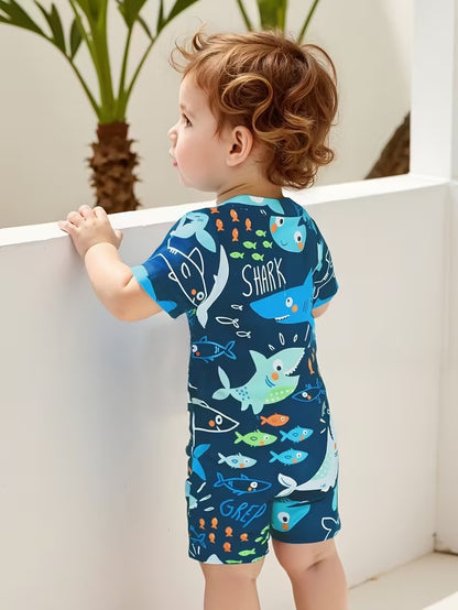 Traje de Baño Infantil Tiburoncito - Una Pieza (2 a 3 años)