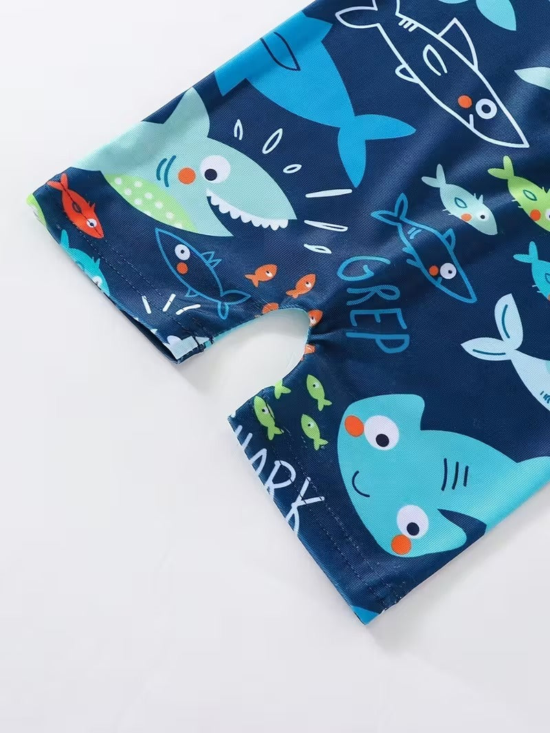 Traje de Baño Infantil Tiburoncito - Una Pieza (2 a 3 años)