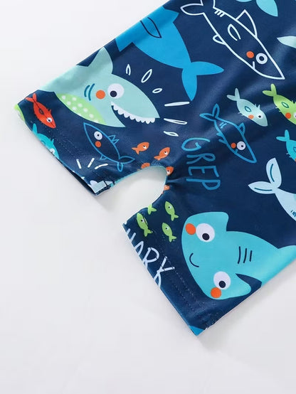 Traje de Baño Infantil Tiburoncito - Una Pieza (2 a 3 años)