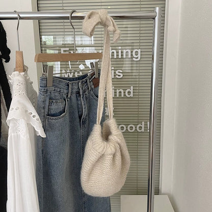 Beanie Capucha Tejido Lana Multifunción Crema para Niñas (5 a 10 años)