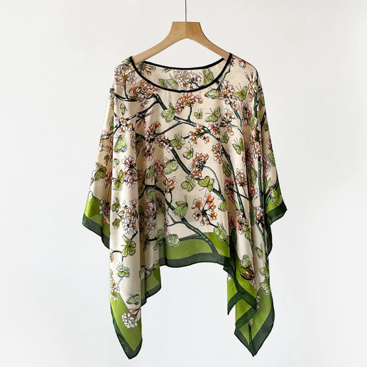 Chal Blusa Elegante Erika con estampado floral