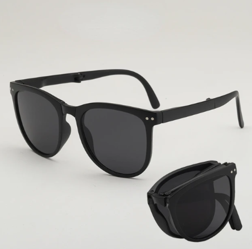 Gafas Lentes de Sol Plegables - Negro