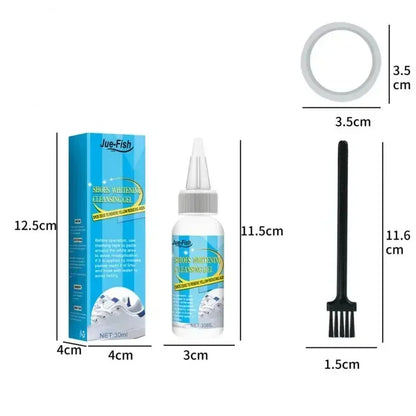 ShoeGlow™ Espuma Limpiadora para Zapatos, Elimina la Suciedad y Amarillo + cinta