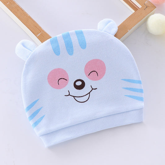 Gorro de Algodón Ojitos para Bebé 2 a 9 meses | Celeste