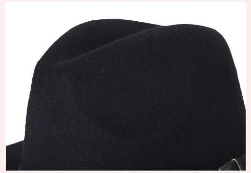 Sombrero Unisex de Pana Negro Ala chica - 58cm