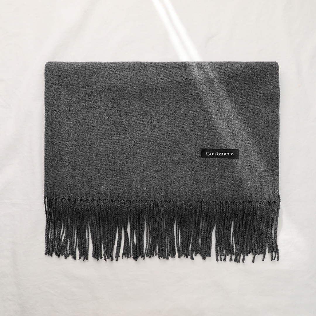 Bufanda Chalina Aymar Unisex color entero con flecos