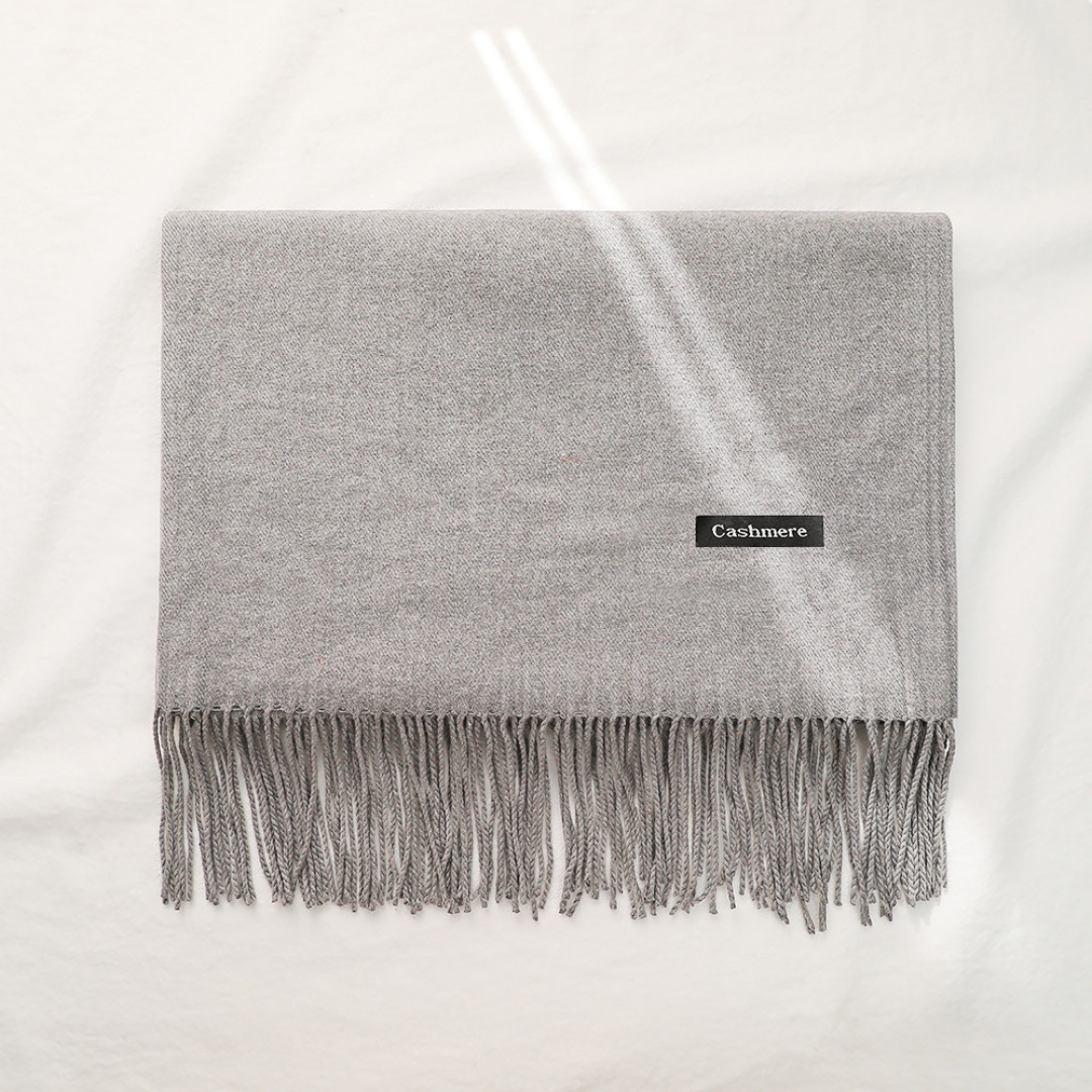 Bufanda Chalina Aymar Unisex color entero con flecos